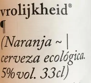 Neleman Vrolijkheid Naranja